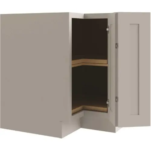 Luxor 36" Lazy Susan Corner Cabinet, Ada, Right, Shaker Misty Grey Luxor 36" Lazy Susan Corner Cabinet, Ada, Right, Shaker Misty Grey