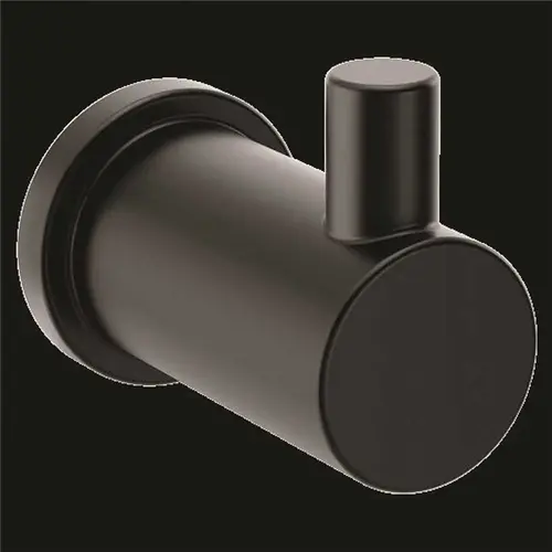 Summit Matte Black Single Robe Hook Matte Black
