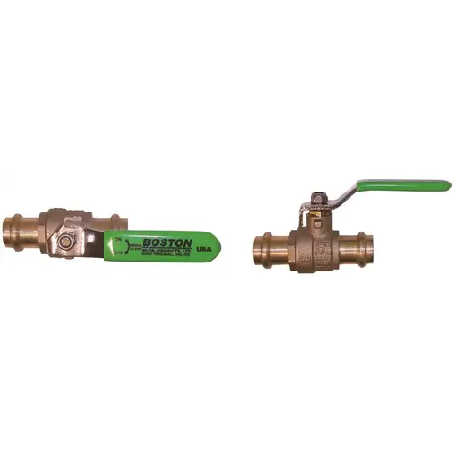 B-Press Style Ball Valve, 1/2 in. Lead Free with Custom Handle B-Press Style Ball Valve, 1/2 in. Lead Free with Custom Handle