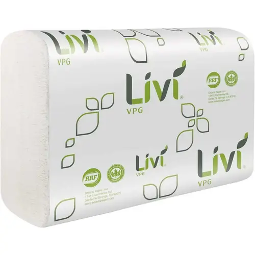 Livi 1-Ply White Multi-Fold Paper Towels