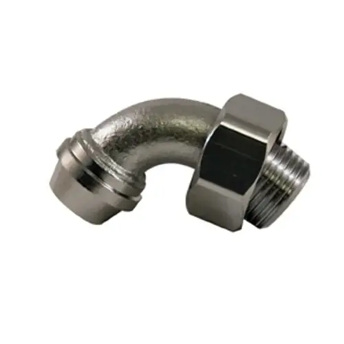 Coupling Elbow, Brass, Chrome