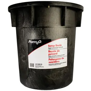 Flotec FPW73-19-P2 Parts2O FPW73-19 Sump Basin Lid, 18 in Dia, 22 in L, 22 gal Capacity, Polyethylene