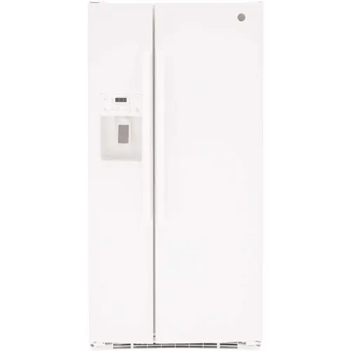 ENERGY STAR 23.0 Cu. Ft. Side By Side Refrirator With Ice Maker, White ENERGY STAR 23.0 Cu. Ft. Side By Side Refrirator With Ice Maker, White