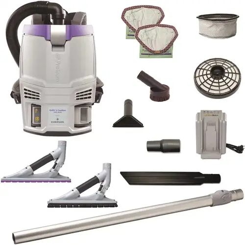 Gofit 3 Cordless Cm Backpack Vacuum W/problade Hard Surface/carpet Kit