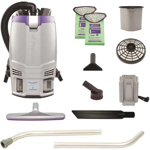 Gofit 6 Cordless Com Backpack Vacuum W/xover Wand Kit