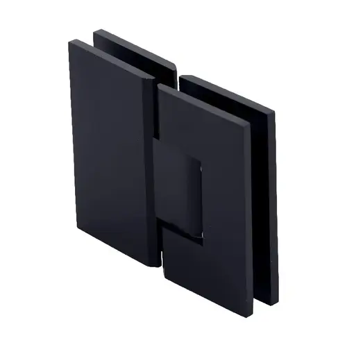 Matte Black Vienna 580 Series Glass-to-Glass Hinge with Internal 5 Degree Pin Matte Black Vienna 580 Series Glass-to-Glass Hinge with Internal 5 Degree Pin