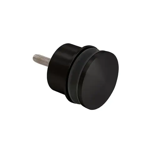 316 Matte Black 2-3/8" x 1" Point Supported Standoff Base and Domed Cap 316 Matte Black 2-3/8" x 1" Point Supported Standoff Base and Domed Cap