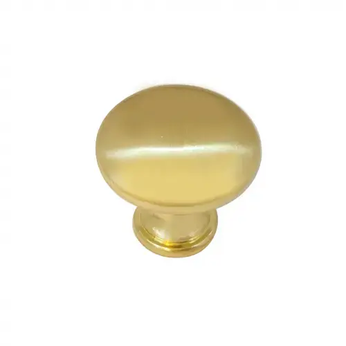 1 3/8" Hollow Steel Knob - Satin Brass 1 3/8" Hollow Steel Knob - Satin Brass