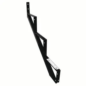 Pylex 13903 Stair Riser, 40 mm L, 40 mm W, Steel, Black, Baked Powder-Coated