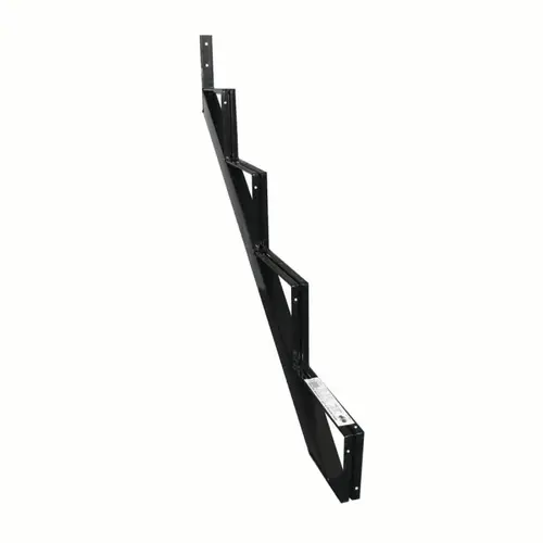 Stair Riser, 40 mm L, 60 mm W, Steel, Black, Baked Powder-Coated - pack of 2