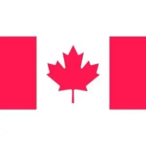 Flying Colors 34-002412Q Canada Flag, 12 in W, 24 in H, Polyester Red/White