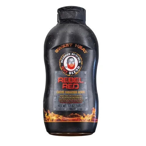 Rebel Red Hot Sauce, Mango Habanero, 17 fl-oz Bottle
