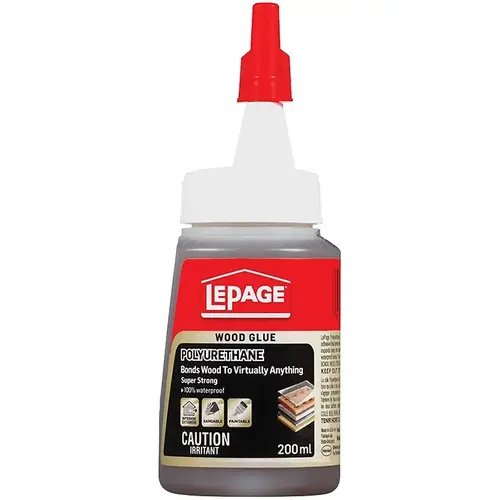 Wood Glue, Light Amber/Yellow, 200 mL Bottle Wood Glue, Light Amber/Yellow, 200 mL Bottle