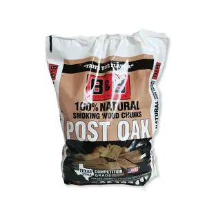 B&B Charcoal 00132 Wood Smoking Chunks All Natural Oak 549 cu in