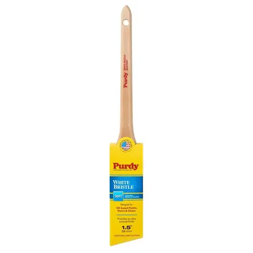 Trim Paint Brush White Bristle Adjutant 1-1/2" Soft Angle Trim Paint Brush White Bristle Adjutant 1-1/2" Soft Angle