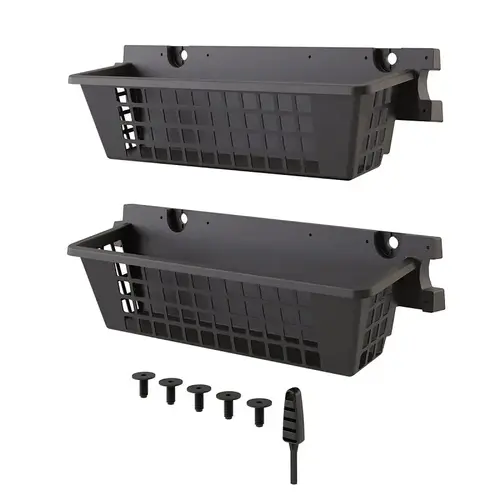 Shed Basket 7" H X 25" W X 7.25" D Plastic Black Shed Basket 7" H X 25" W X 7.25" D Plastic Black