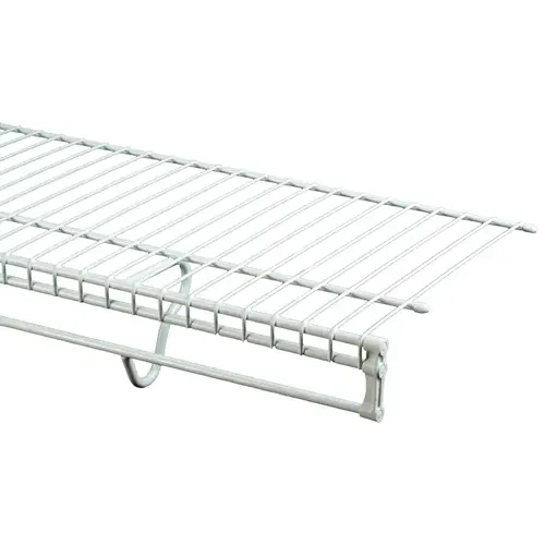 Wire Shelf, 12 ft L, 12 in W, Steel, White - pack of 6 Wire Shelf, 12 ft L, 12 in W, Steel, White - pack of 6