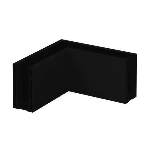 Easy Glass Smart Corner Top Mount Aluminum Matte Black Easy Glass Smart Corner Top Mount Aluminum Matte Black