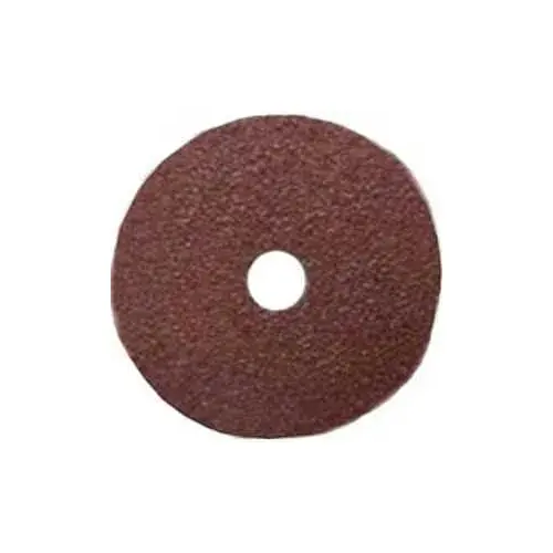 Sanding Disc, 7 in Dia, 7/8 in Arbor, Coated, 24 Grit, Extra Coarse, Aluminum Oxide Abrasive, Fiber Backing