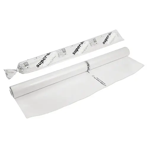 Polyfilm, 59 ft L, 102 in W, 6 mil Thick, Polyethylene, Clear