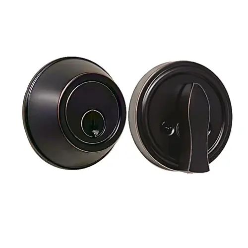Heavy Single Cylinder Deadbolt with a Oil Rubbed Bronze Finish Heavy Single Cylinder Deadbolt with a Oil Rubbed Bronze Finish
