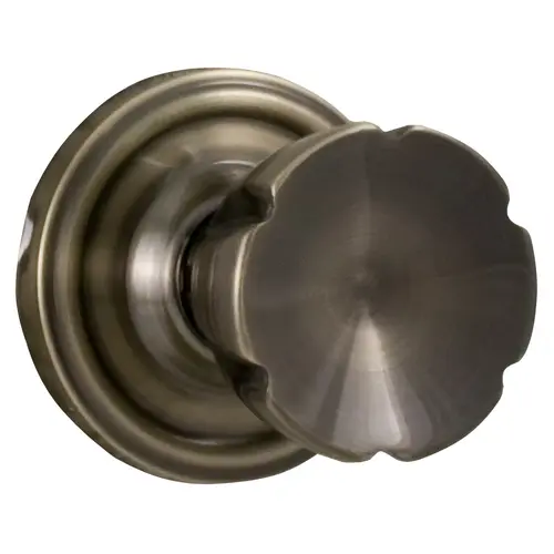  Eleganti Privacy Lock with Adjustable Latch and Full Lip Strike Antique Brass Finish