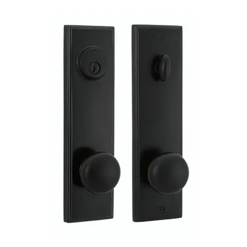  Left Hand Atteberry 6671 Active Lockset with Single Cylinder Deadbolt Black Finish