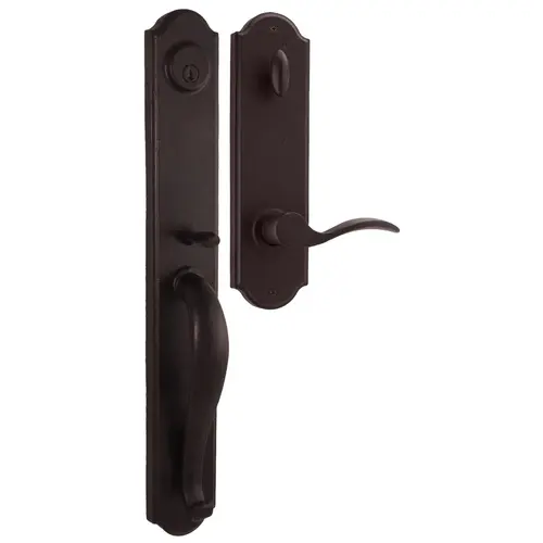 Wiltshire Single Cylinder Handle set with Left hand Carlow lever in the Oil Rubbed Bronze Finish Wiltshire Single Cylinder Handle set with Left hand Carlow lever in the Oil Rubbed Bronze Finish