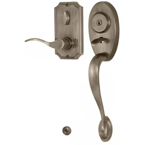  Right Hand Lexington 1400 Series Panic Proof Entry with Interior Bordeau Lever Antique Brass Finish