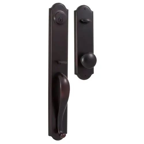 06641-1I1SL2D Philbrook Dummy Handle set with Impresa Knob in the Oil Rubbed Bronze Finish 06641-1I1SL2D Philbrook Dummy Handle set with Impresa Knob in the Oil Rubbed Bronze Finish