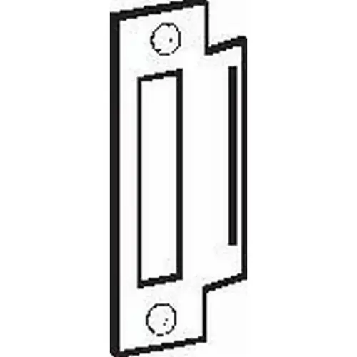 ANSI Strike for Mortise Locks, 4-7/8 in. x 1-1/4 in. 13 Gauge Steel, Aluminum (Silver) Painted ANSI Strike for Mortise Locks, 4-7/8 in. x 1-1/4 in. 13 Gauge Steel, Aluminum (Silver) Painted