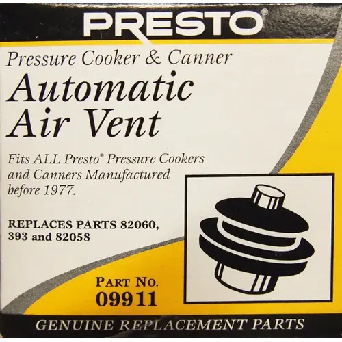 Automatic Air Vent for Pressure Cookers & Canners