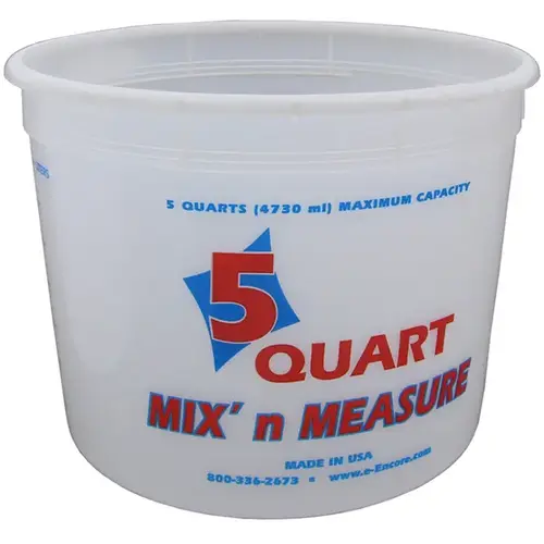 300403 Paint Container, 5 qt Capacity, Plastic 300403 Paint Container, 5 qt Capacity, Plastic