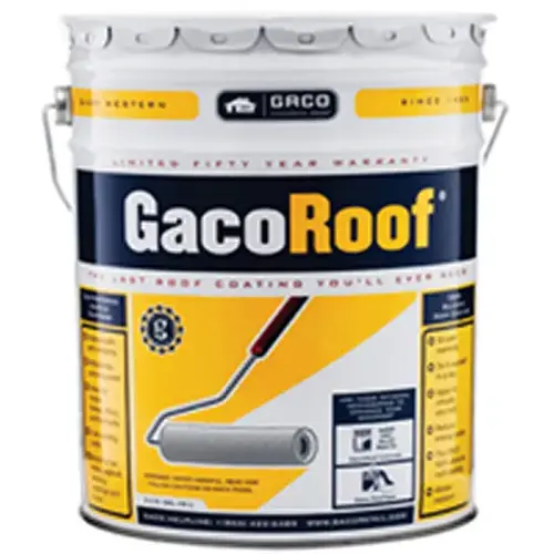 GacoRoof 100% Silicone Roof Coating Black 5-Gallon