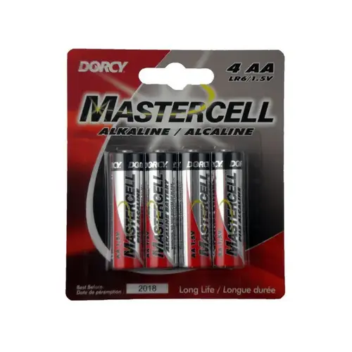 Batteries AA - Mastercell Alkaline pack of 4 Batteries AA - Mastercell Alkaline pack of 4