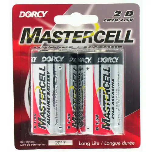 Batteries D - Mastercell Alkaline Pair Batteries D - Mastercell Alkaline Pair