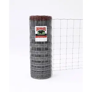 Red Brand 70048 Field Fence, 330 ft L, 47 in H, 12-1/2 Gauge, Steel, Galvanized