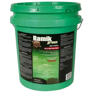 NEOGEN CORPORATION 116305 Bait Fish-Flavored Nuggets For Mice and Rats 15 lb Green