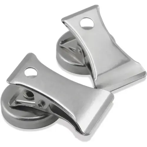 Magnetic Clips 1.8" L X 1" W Silver Clip 3 lb. pull Silver Pair Magnetic Clips 1.8" L X 1" W Silver Clip 3 lb. pull Silver Pair