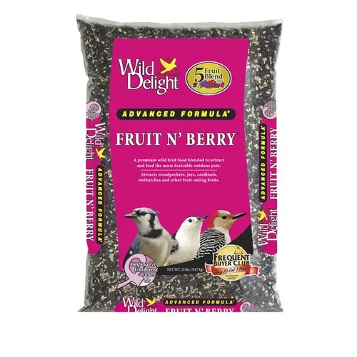 Wild Bird Food Fruit N Berry Assorted Species Sunflower Seeds 20 lb