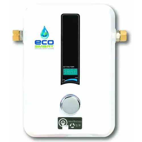 Electric Water Heater, 54 A, 220 V, 11.8 W, 99.8 % Energy Efficiency, 0.3 gpm