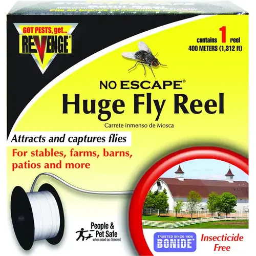 Huge Fly Tape Reel, Solid, 1 Pack Light Yellow Huge Fly Tape Reel, Solid, 1 Pack Light Yellow