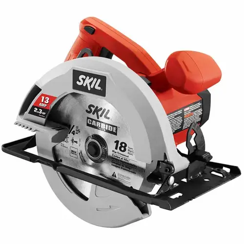 Circular Saw, 15 A, 7-1/4 in Dia Blade, 5/8 in Arbor, 1.93 in at 45 deg, 2.43 in at 90 deg D Cutting Circular Saw, 15 A, 7-1/4 in Dia Blade, 5/8 in Arbor, 1.93 in at 45 deg, 2.43 in at 90 deg D Cutting