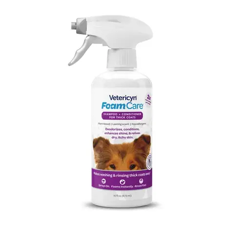 VETERICYN FOAMCARE SHAMPOO - HIGH DENSITY 16-OZ