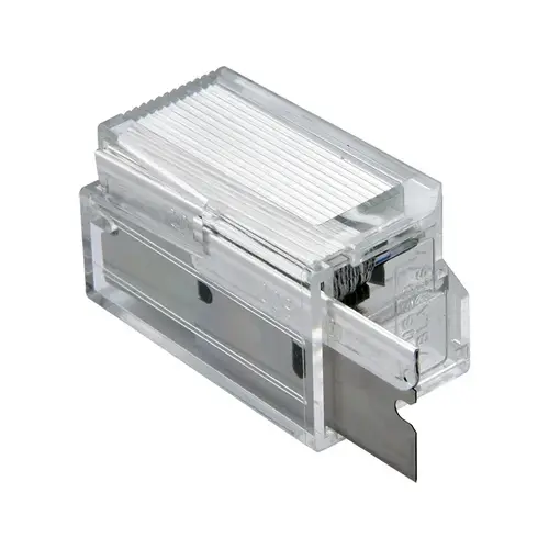 Plastic Dispenser with Single Edge Razor Blades in a 10 Pack