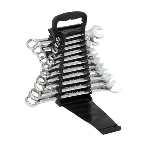 Chrome 22 Piece Metric SAE Combination Wrench Set Chrome 22 Piece Metric SAE Combination Wrench Set