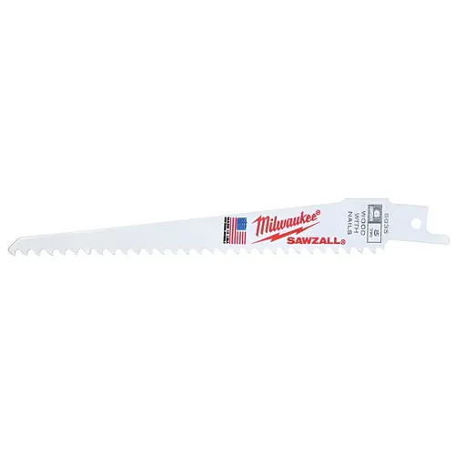 6" Long 6 Teeth Per Inch Sawzall Blade White - pack of 5 6" Long 6 Teeth Per Inch Sawzall Blade White - pack of 5