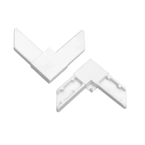 White 1/4" Square Screen Frame Corners