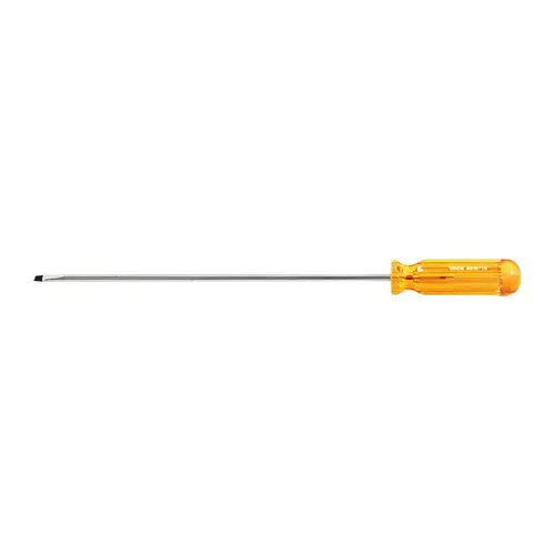 Thin Blade 3/16" x 10" Slotted Head Screwdriver Thin Blade 3/16" x 10" Slotted Head Screwdriver