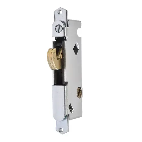 1/2" Wide Stainless Steel Round End Face Plate Mortise Lock with 45 Degree Keyway for W&F Doors 1/2" Wide Stainless Steel Round End Face Plate Mortise Lock with 45 Degree Keyway for W&F Doors